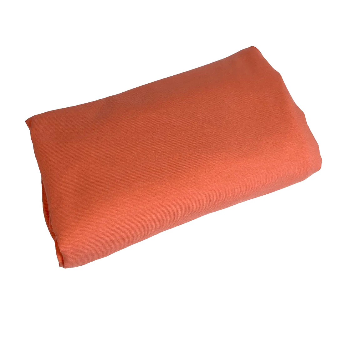 Tissu jersey coton uni souple couleur rose - Image 3